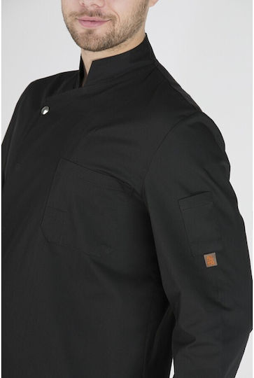 All Collections Mantel Koch Herren Schwarz mit Langärmelig Α112