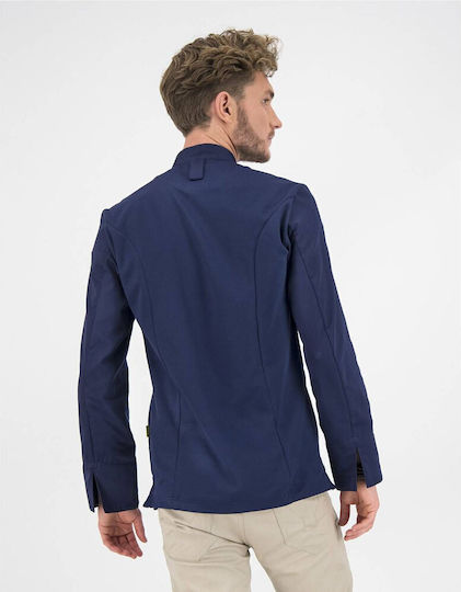 Le Nouveau Chef Coat Chef Blue with Long Sleeve Alain