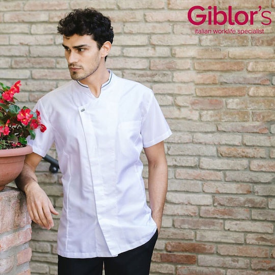 Giblor's Coat Chef White with Short Sleeve Apollo