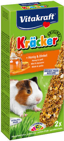 Vitakraft Treat for Guinea Pig with Grains Kracker Duo 2 Pieces
