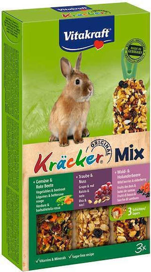 Vitakraft Лекува за Зайче с Зеленчуци kracker Triο-Mix 3бр