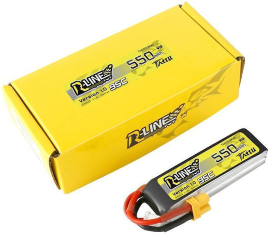 Tattu R-Line Μπαταρία Li-Po 7.4V 550mAh 95C 2S XT30 για Drone