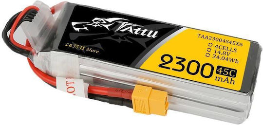 Tattu FPV Classic Μπαταρία Li-Po 14.8V 2300mAh 75C 4S XT60 για Τηλεκατευθυνόμενο 2τμχ