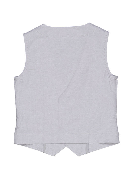 Children's grey vest for boys (4-8 years old)