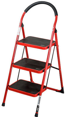 Krausmann Step Ladder iron 3 Stair 50cm