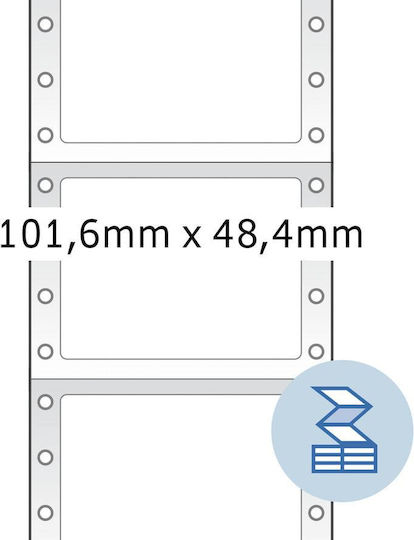 Herma 6000 Self-Adhesive Rectangular A4 Labels 101.6x48.40mm
