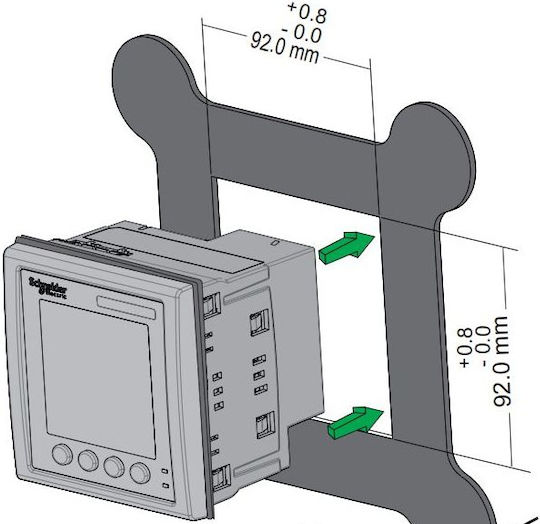 Schneider Electric Electric Panel Meters Energy Analyzer Digital Door / Recessed Single-Phase Modbus LAN METSEPM5340