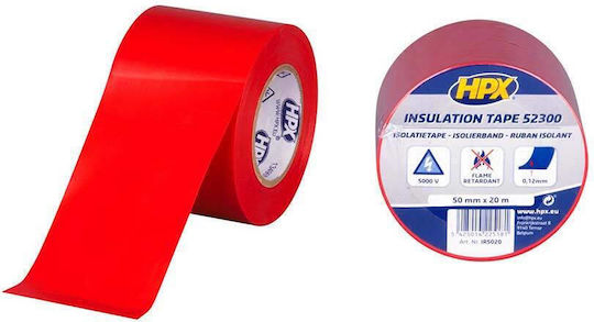 HPX Insulation Tape 50mm x 20m 52300 Red Red