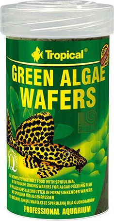 Tropical Green Algae Wafers Τροφή για Τροπικά Ψάρια σε Ταμπλέτες με Σπιρουλίνα 100ml