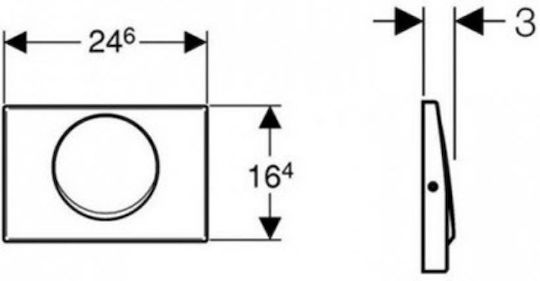 Geberit Delta 15 Spülplatte für Einspülig Edelstahl