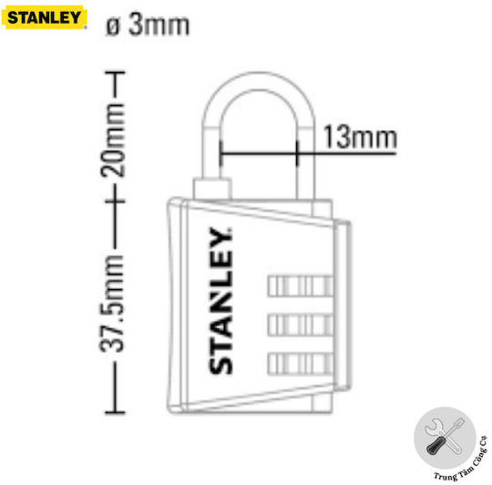 Stanley Катинар Заключване На Скоба Комбинация 30мм Червени 6 Бройки