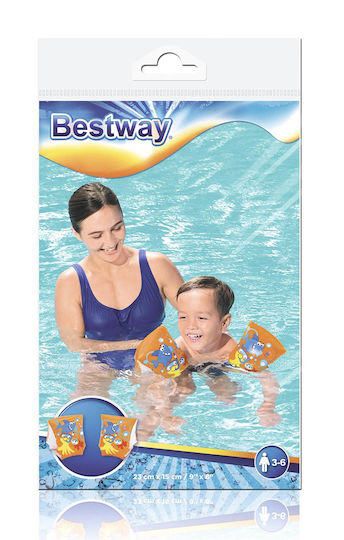 Bestway Μπρατσάκια Κολύμβησης 3-6 ετών 23x15εκ. Πορτοκαλί