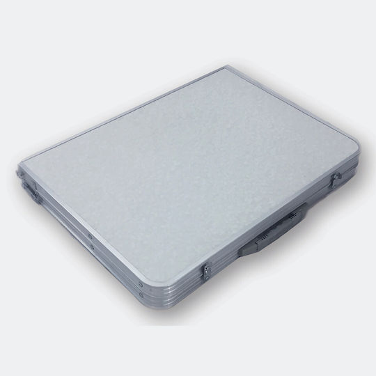 Hupa Table Aluminum for Camping Foldable in Case 120x60cm White