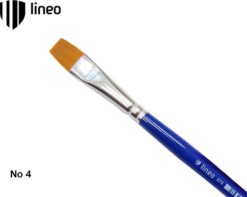 Lineo 573 Malpinsel Plakette No4 1Stück 733.573.4