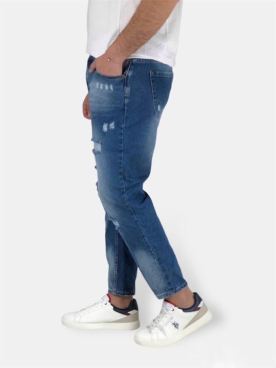 Men's Loose Jeans ANGELO CARPA BC1070 Blue