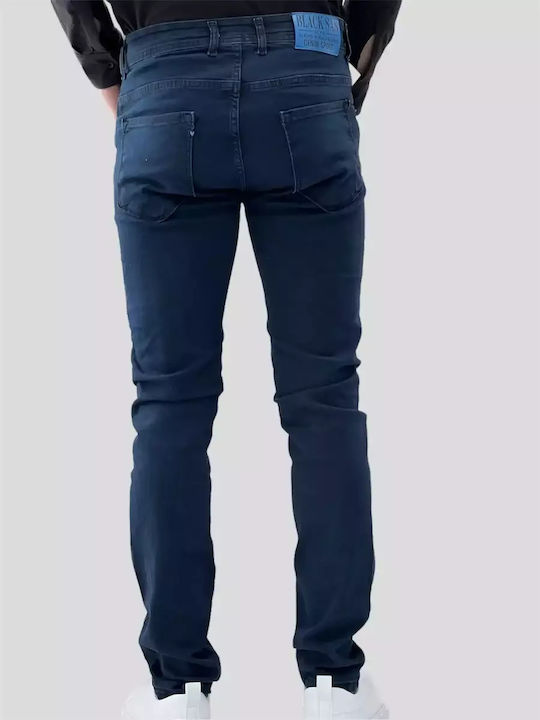 Men's Slim Fit Dark Blue Jeans