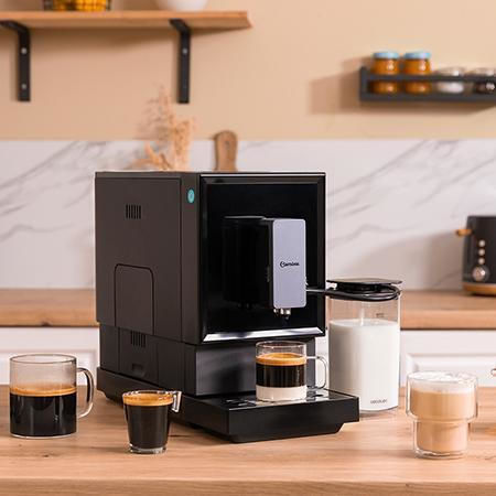 Cecotec Power Matic-ccino Cremma Automatic Espresso Coffee Machine 1470W Pressure 19bar for Cappuccino with Grinder Black 01627