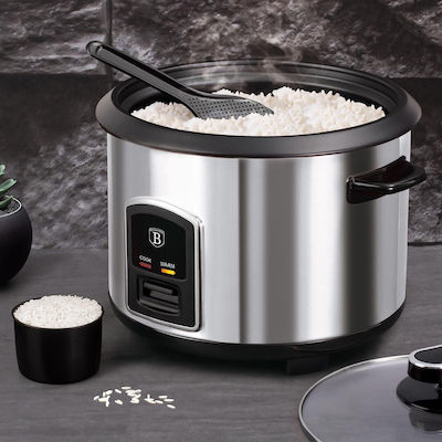 Berlinger Haus Rice Cooker Black Silver Collection 700W cu Capacitate 1.8lt