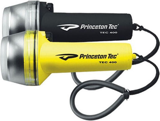 Princeton TEC 400 Diving Safety Light LED with Brightness 49lm for Maximum Depth up to 100m Yellow