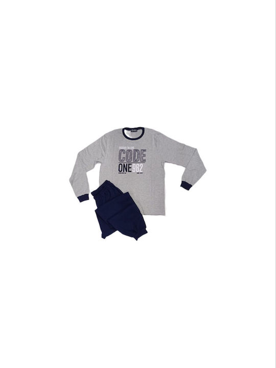 Herren-Pyjama Galaxy "Code" - Grau