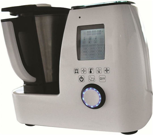 Karamco Kitchen Master Commercial Blender 1.7kW Thermomixer White With Container Capacity 2.3lt 25x33x39.5cm