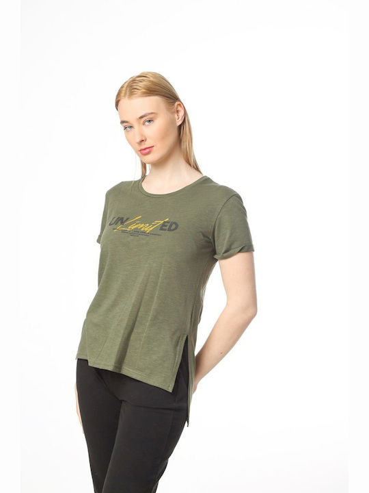 Paco & Co Damen T-shirt Khaki