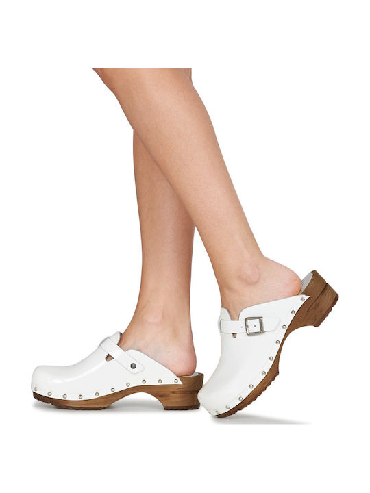 Sanita Krisla Damen Clogs Weiß