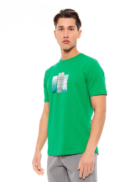 Biston T-shirt Bărbătesc cu Mânecă Scurtă Verde