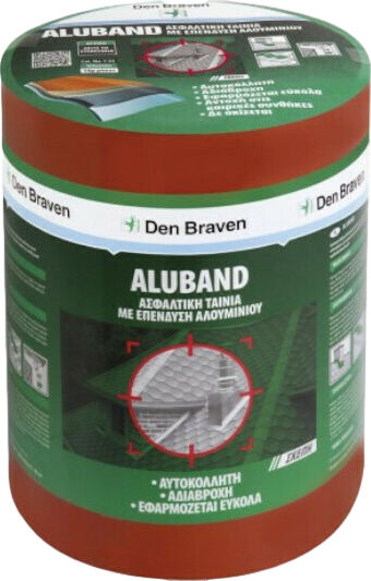 Bostik Den Braven Aluband Asphalt Tape Silver with Aluminium Coating