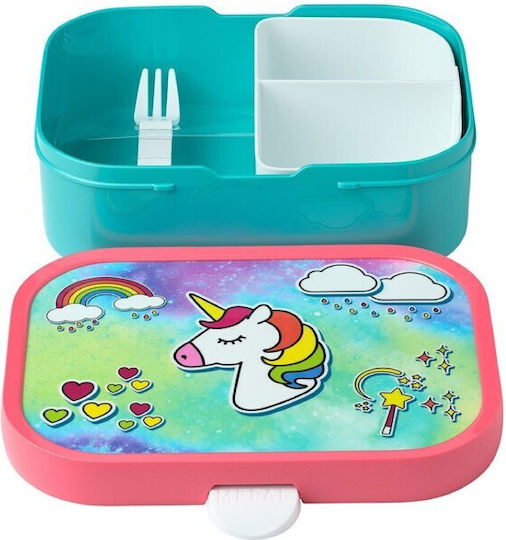 Rosti Mepal Unicorn Πλαστικό Παιδικό Δοχείο Φαγητού Μονόκεροι 0.75lt Ροζ 17.8 x 13.2 x 6.1εκ.