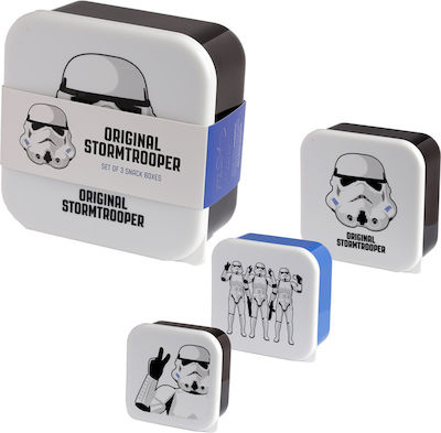 Balloon Star Wars Kids Set Lunch Plastic Box White