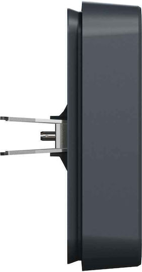 Schneider Electric Mureva Styl Πλαίσιο Διακόπτη Κάθετης Τοποθέτησης 1 Θέσης σε Μαύρο Χρώμα MUR34108