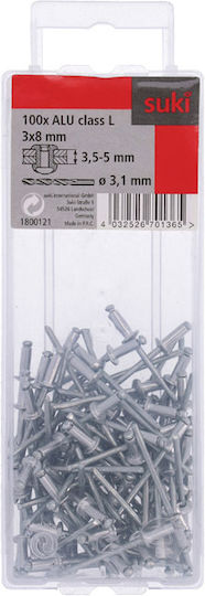 Suki Πριτσίνια Αλουμινίου M3x8mm