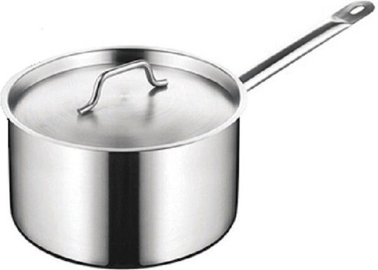 GTSA Inoxidabil Tigaie pentru sosuri Cu Capacitatea 2.8lt cu Diametru 18cm și Înălțime 11cm. fără capac