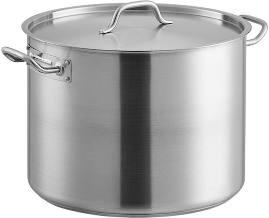 GTSA Stainless Steel Marmite Capacity 36lt with Diameter 35cm and Height 35cm.