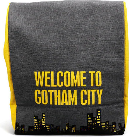 Graffiti Batman Gotham City School Hand Lunch Bag Gray Batman 27.5 x 22.5 x 27.5cm