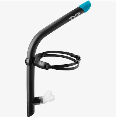 Tyr Ultralite 2.0 Snorkel Snorkel Black with Silicone Mouthpiece