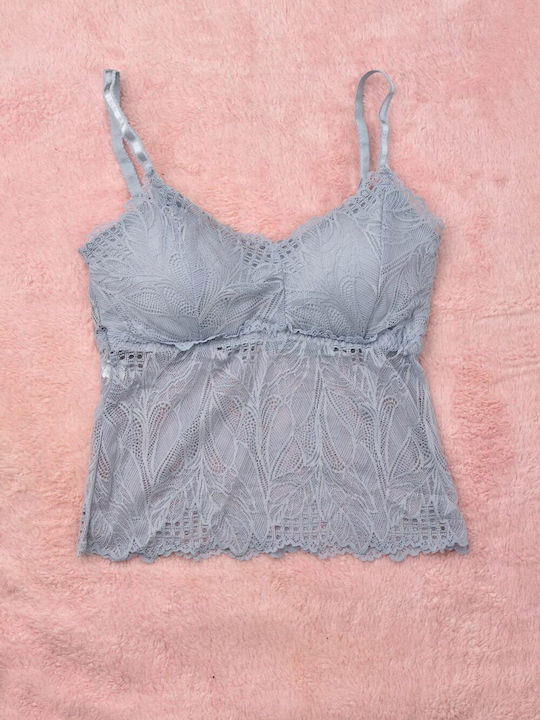 Women's bralette with lace chiffon 17957