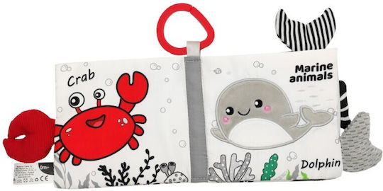 Akuku Educational Activity Book Made of Fabric with Sounds for Newborns