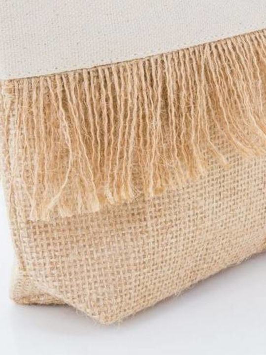 ALTEA B-612 Tassel with fringes, Dimensions: 28x5x18cm 100% Cotton 280gsm - 100% Jute NATURAL