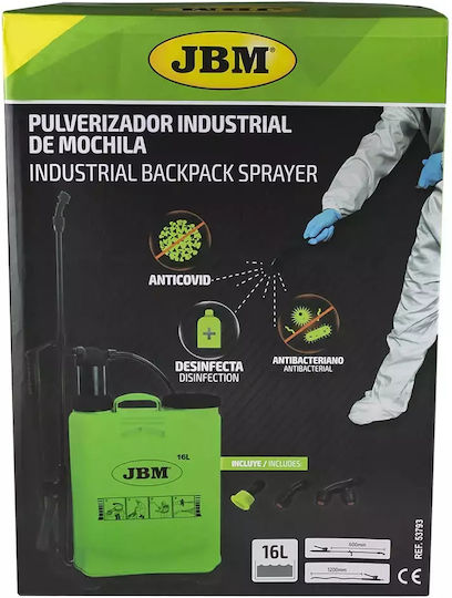 JBM Pulverizator cu rucsac cu capacitate 16lt