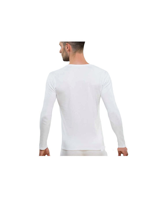 Mr.Big Men's Long Sleeved Sleeve Sleeve in White Color 305