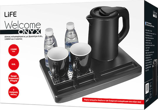 Life Hotel Tray with Kettle 0.8lt