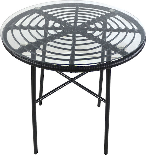 Sitting Room Appius Free Standing 70x70x74cm Black