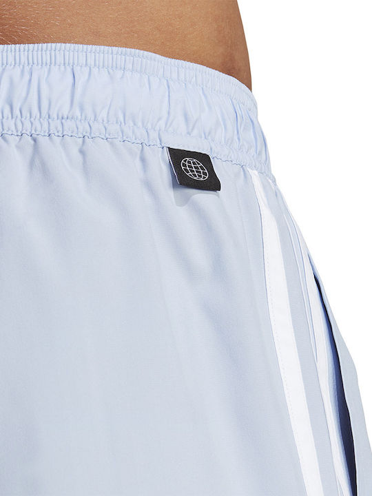 3S CLX Men's Swimwear Shorts Light Blue with Patterns