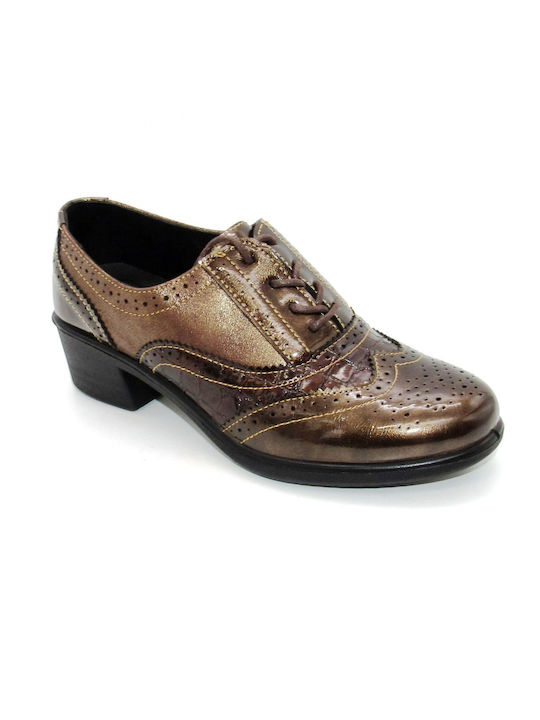 Women's Loafers Oxford'sHeel KYL K2026001 Brown