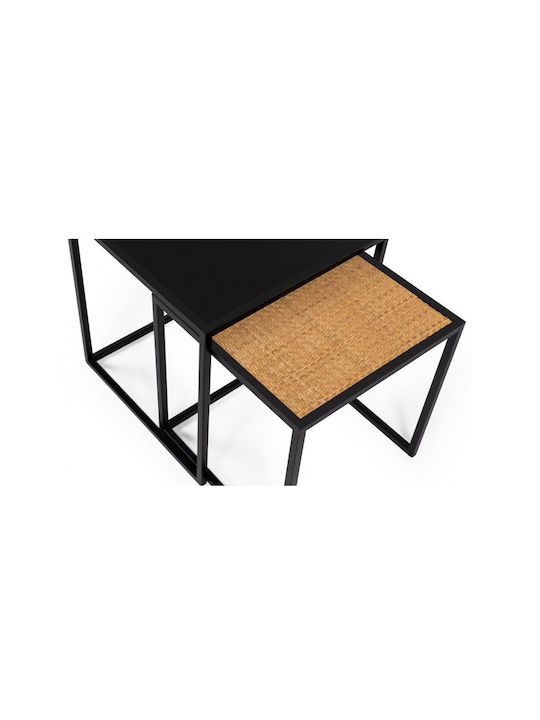 Set Zigon Pătrat Lagos Din Lemn Bej 2 Buc M45xL45xÎ45cm
