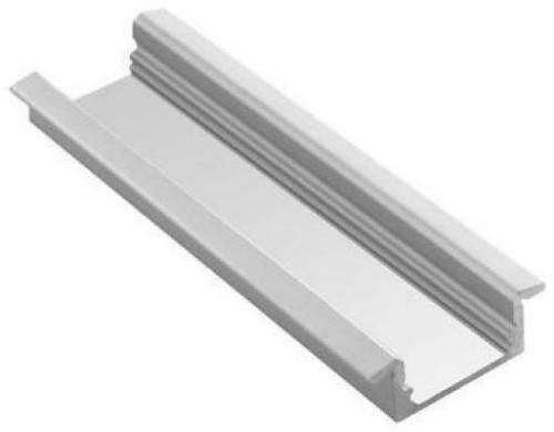 Fos me Încastrat Profil din Aluminiu pentru Bandă LED cu Opal Acoperire 200x2.4x0.7cm.