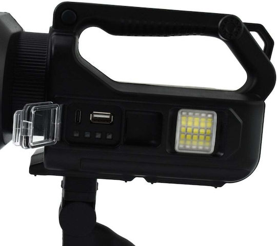 Andowl Handstrahler LED mit maximaler Helligkeit 15000lm Schwarz