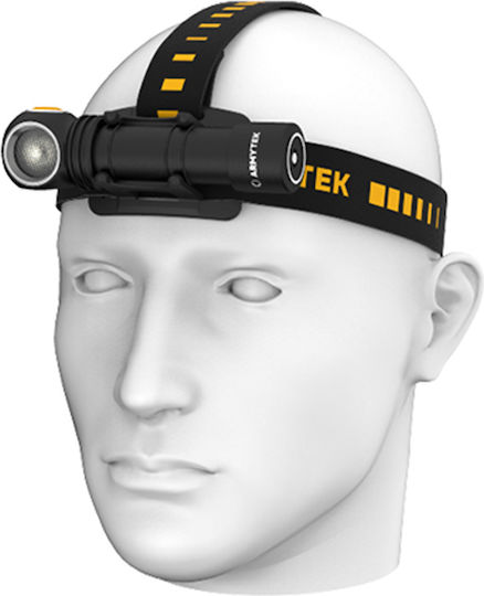 Armytek Pro Wiederaufladbar Stirnlampe LED IP68 mit maximaler Helligkeit 2500lm Wizard C2 Pro Schwarz